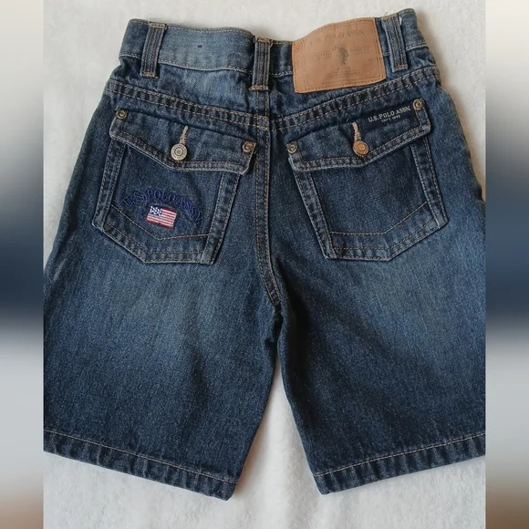 Kids Blue Denim Shorts - Picture 3 of 6